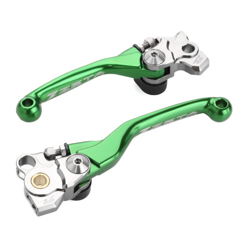 Load image into Gallery viewer, Zeta Pivot Lever Set FP - Kawasaki - Green
