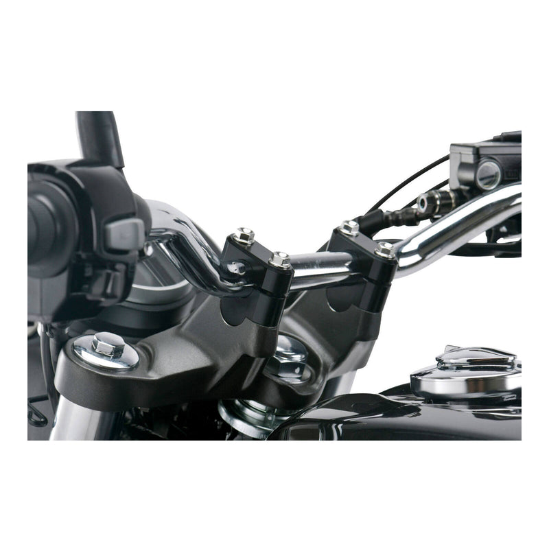 Load image into Gallery viewer, Zeta Bar Rise Kit - Height 19mm, 22.2mm Bar - Black
