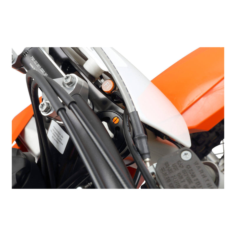 Load image into Gallery viewer, Zeta Front Fork Air Valve Cap Screw WP - Orange 2pcs
