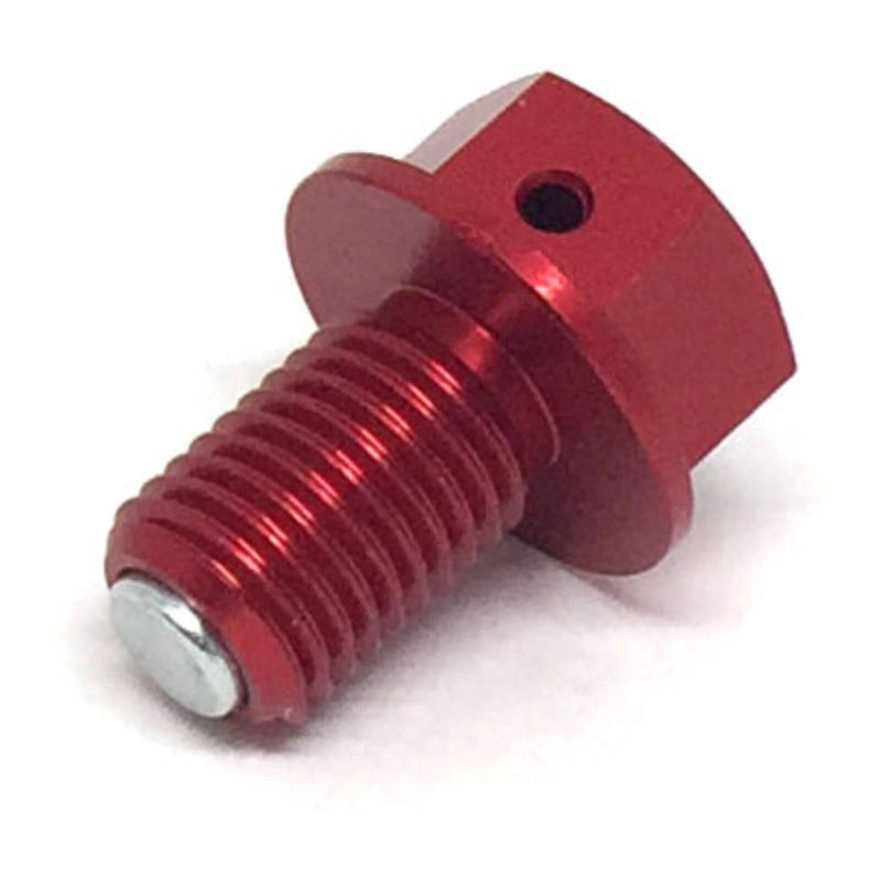 Load image into Gallery viewer, Zeta Magnetic Drain Bolt M10x1.25x15 - Red
