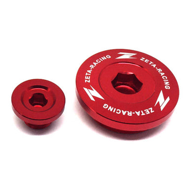 Zeta Engine Plugs Kawasaki KX250/F '11-19, KX450F '09-18 - Red