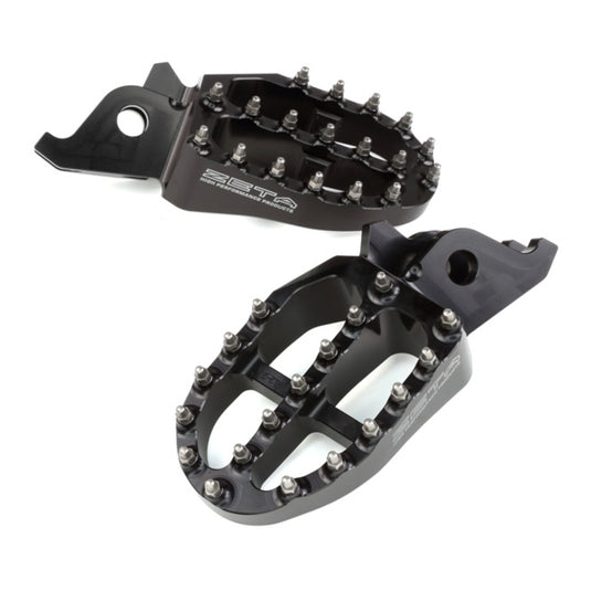Zeta Aluminium Footpegs CRF250-450 / CRF250L-M-Rally - Black