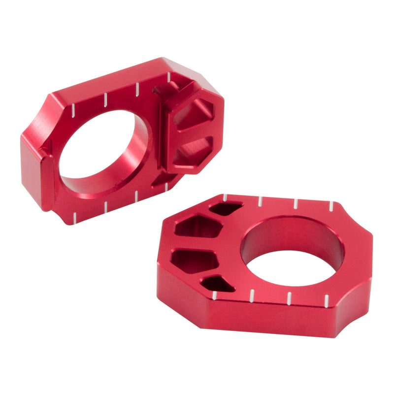Load image into Gallery viewer, Zeta Rear Axle Block Kawasaki KX/KXF '03-16 ,Suzuki RMZ '04- Red

