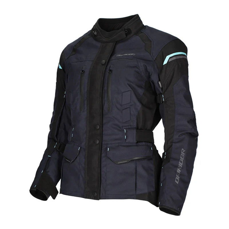 Load image into Gallery viewer, Dririder Compass 4 Ladies&#39; Jacket - Navy / Sky Blue
