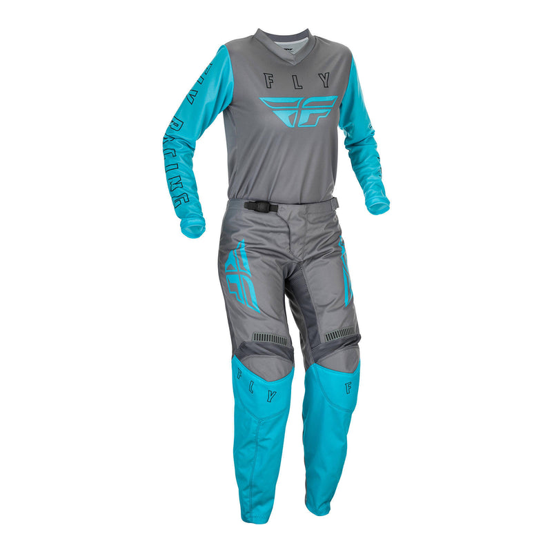 Load image into Gallery viewer, Fly Racing Ladies F-16 Pant - Grey / Blue
