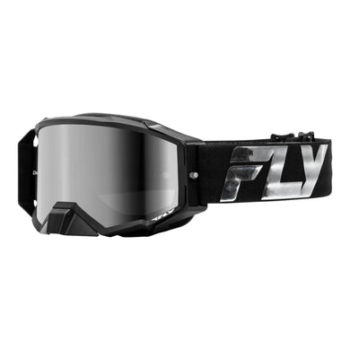 FLY Racing Zone Elite Goggle - Black / Silver with Silver Mirror / Smoke Le