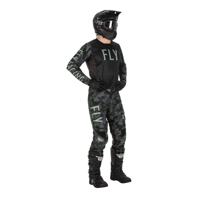 Load image into Gallery viewer, Fly Racing Kinetic Special Edition Tactic Pant - Black / Grey Camo
