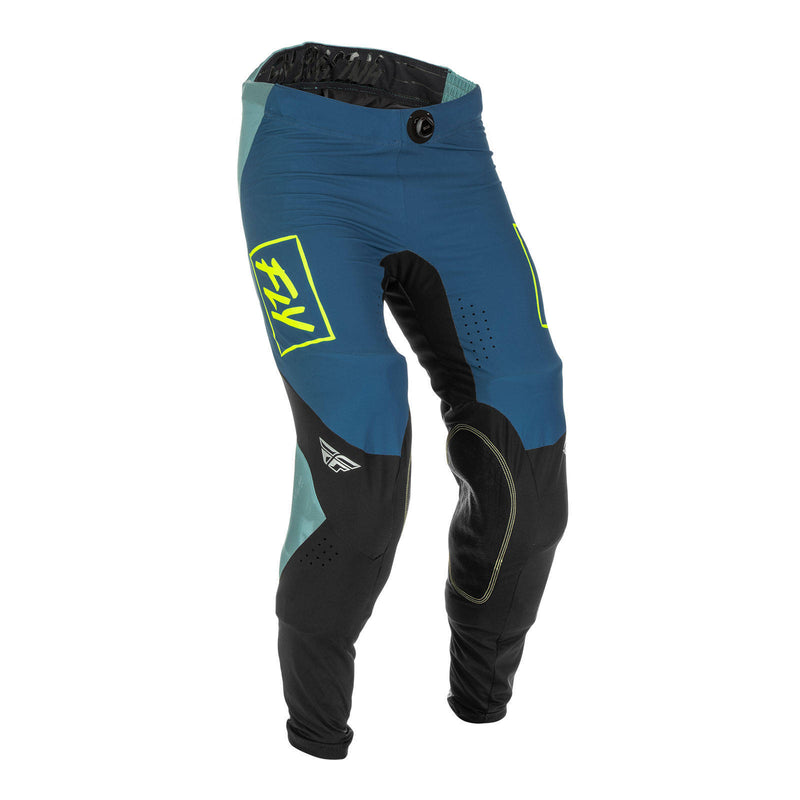 Load image into Gallery viewer, Fly Racing Lite Hydrogen Pant - Grey / Teal / Hi-Vis
