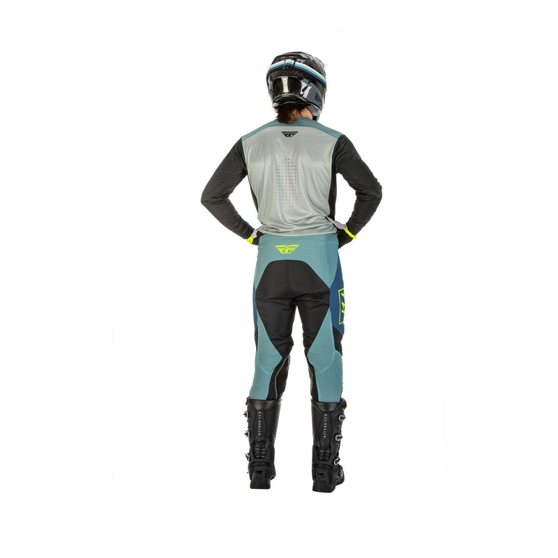 Load image into Gallery viewer, Fly Racing Lite Hydrogen Pant - Grey / Teal / Hi-Vis
