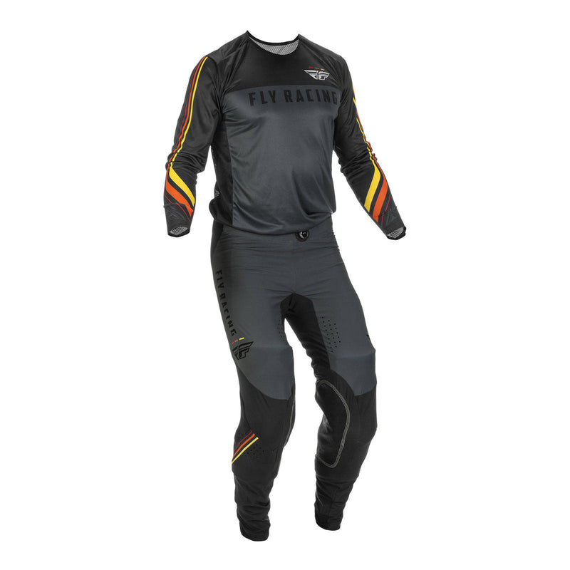 Load image into Gallery viewer, Fly Racing Lite Hydrogen Special Edition Speeder Pant - Metal / Red / Yello
