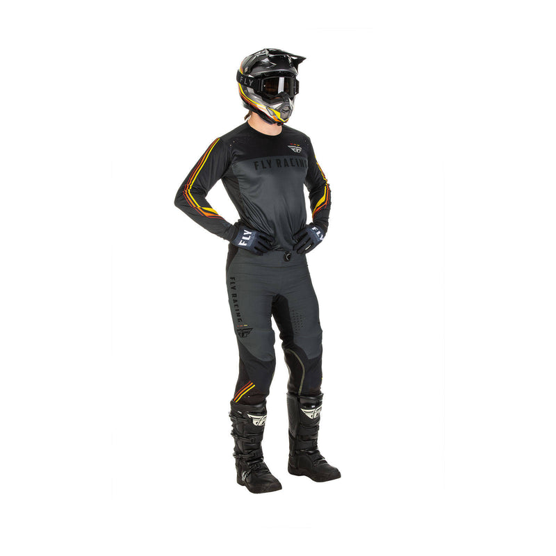 Load image into Gallery viewer, Fly Racing Lite Hydrogen Special Edition Speeder Pant - Metal / Red / Yello
