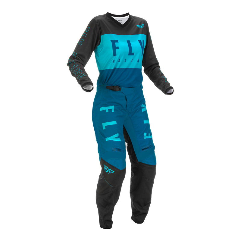 Load image into Gallery viewer, Fly Racing Ladies F-16 Pant - Aqua / Dark Teal / Black
