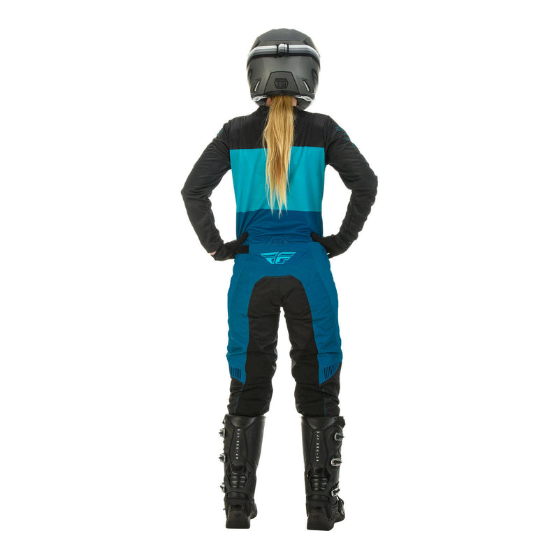 Load image into Gallery viewer, Fly Racing Ladies F-16 Pant - Aqua / Dark Teal / Black

