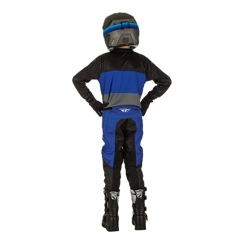 Load image into Gallery viewer, Fly Racing F-16 Youth Pant - Blue / Grey / Black
