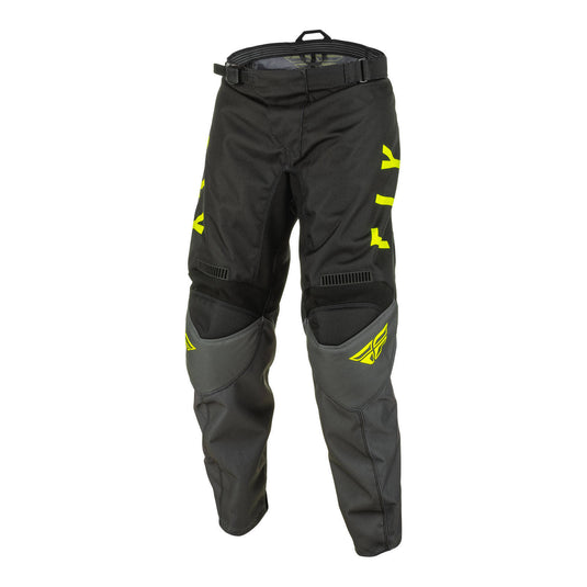 Fly Racing F-16 Youth Pant - Grey / Black / Hivis