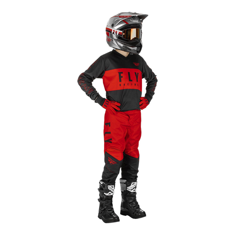Load image into Gallery viewer, Fly Racing F-16 Youth Pant - Red / Black
