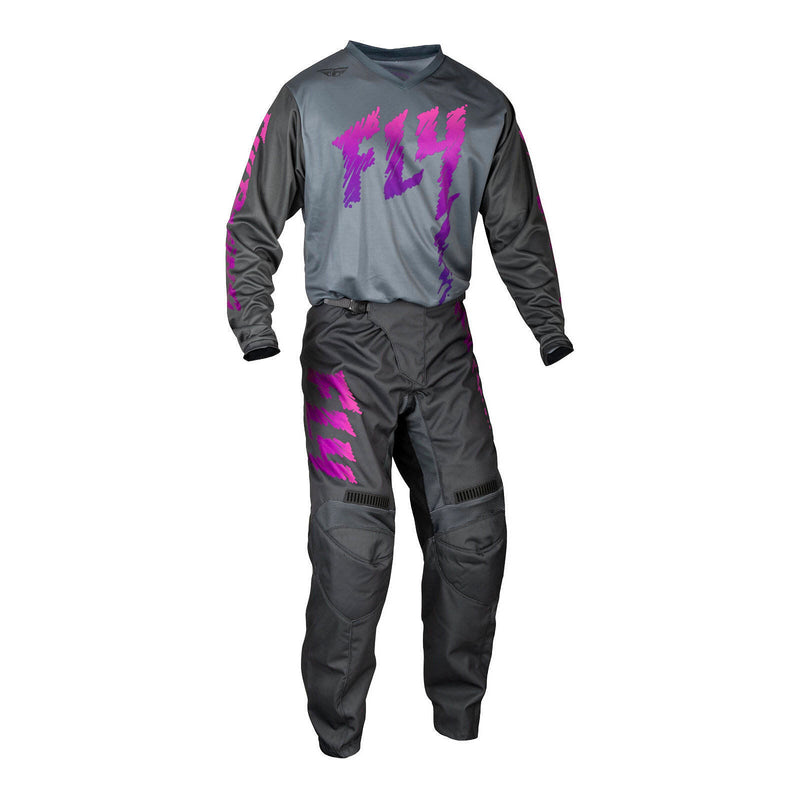 Load image into Gallery viewer, FLY Racing Youth F-16 Pants - Grey / Charcoal / Pink
