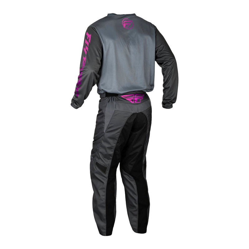 Load image into Gallery viewer, FLY Racing Youth F-16 Pants - Grey / Charcoal / Pink
