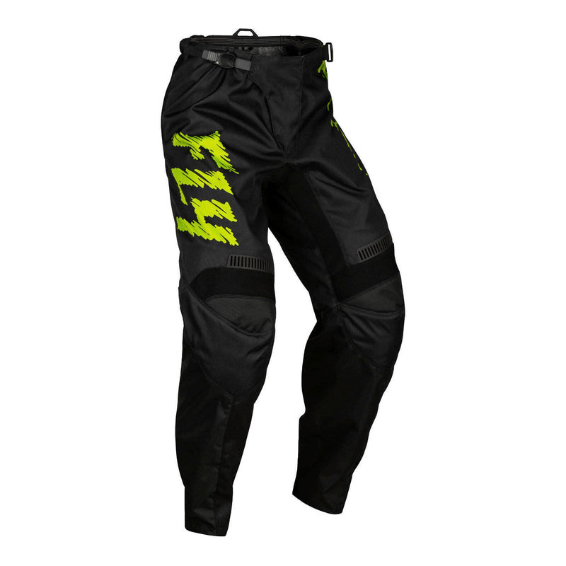 Load image into Gallery viewer, FLY Racing Youth F-16 Pants - Black / Neon Green / Light Grey
