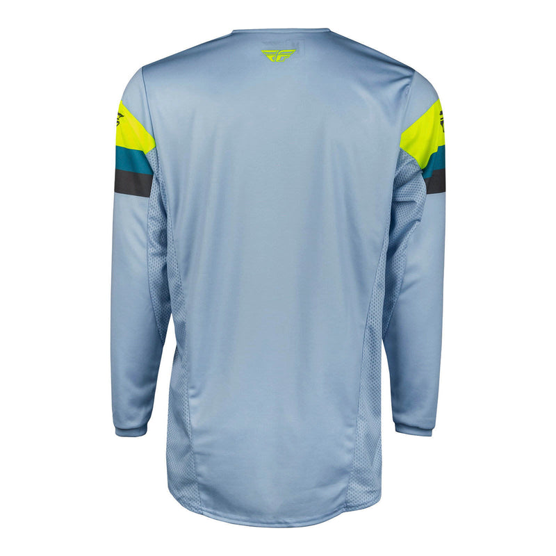 Load image into Gallery viewer, FLY Racing Kinetic Prix Jersey - Ice Grey / Charcoal / Hi-Vis
