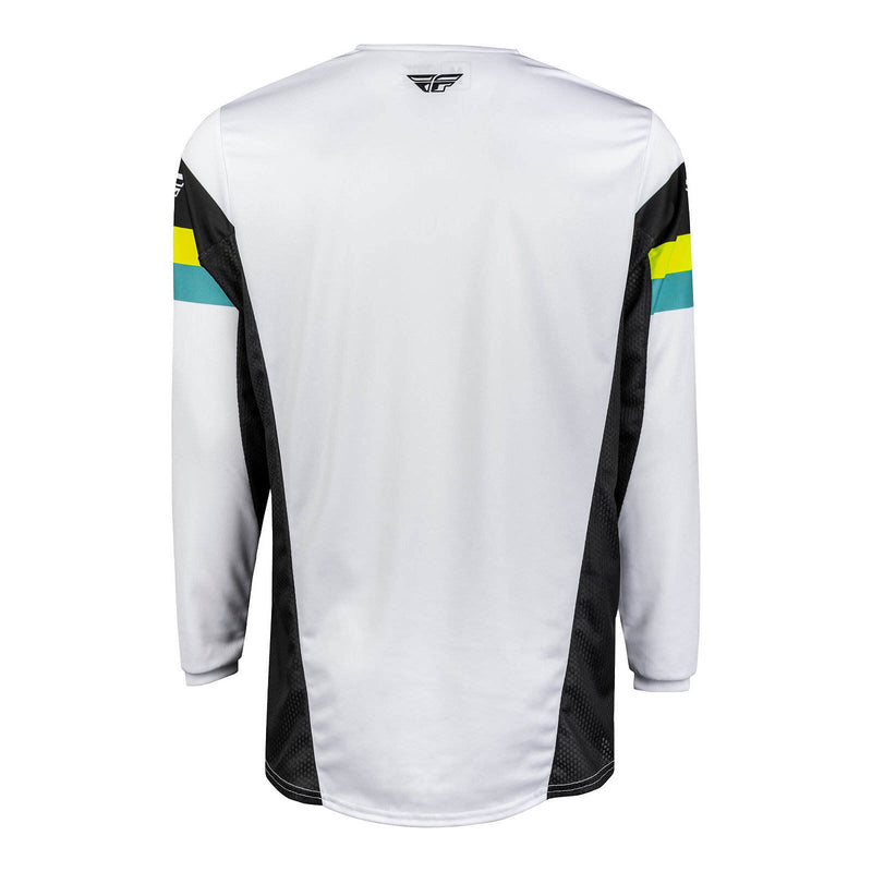 Load image into Gallery viewer, FLY Racing Kinetic Prix Jersey - White / Black / Hi-Vis
