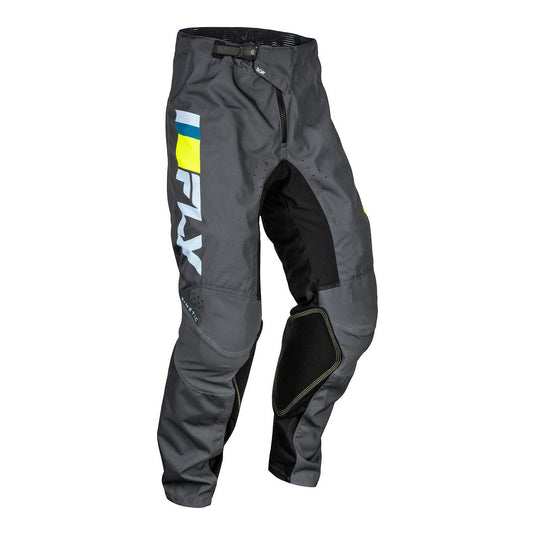 FLY Racing Kinetic Prix Pants - Ice Grey / Charcoal / Hi-Vis