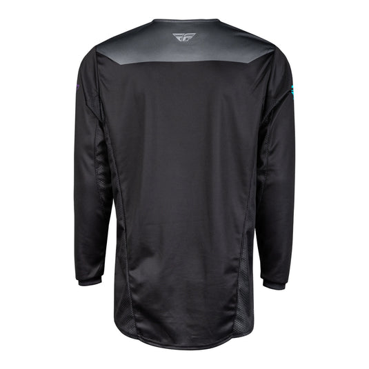 FLY Racing Kinetic Reload Jersey - Charcoal / Black / Blue Iridium