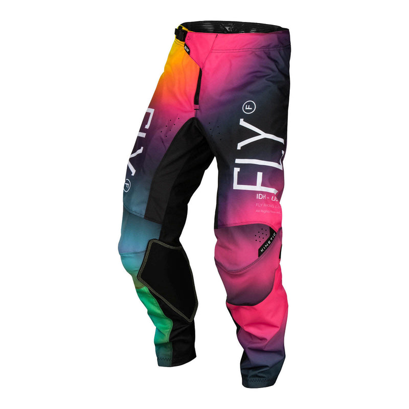 Load image into Gallery viewer, FLY Racing Youth Kinetic Pants - Fuscia / Electric Blue / Hi-Vis
