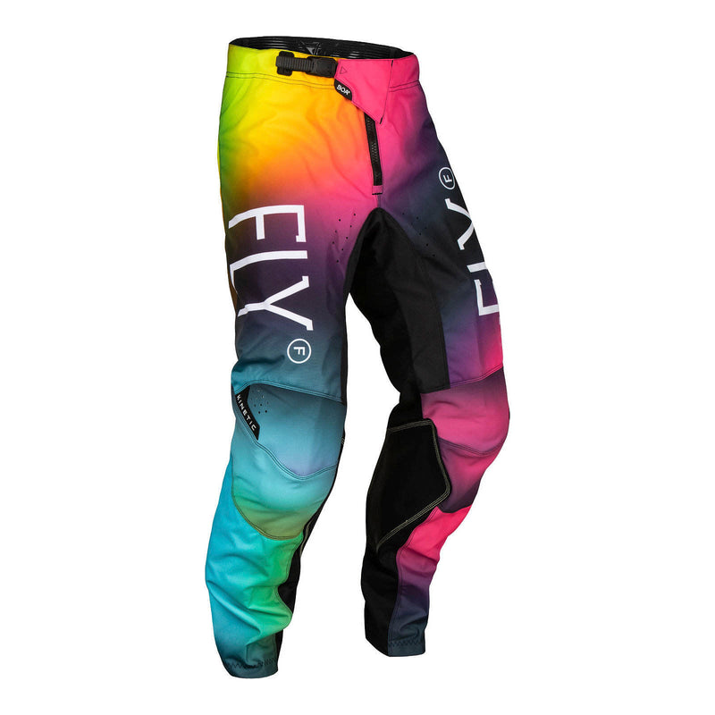Load image into Gallery viewer, FLY Racing Youth Kinetic Pants - Fuscia / Electric Blue / Hi-Vis
