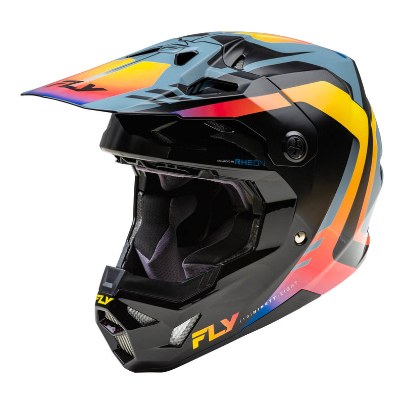 Load image into Gallery viewer, FLY Racing Formula CP Krypton Helmet - Grey/Black/Electric Fade
