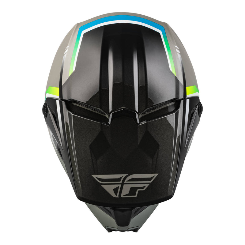Load image into Gallery viewer, Fly Racing Kinetic Vision Helmet - Grey / Black
