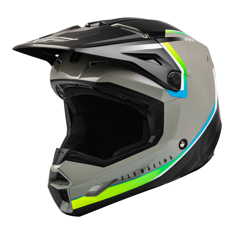 Load image into Gallery viewer, Fly Racing Kinetic Vision Helmet - Grey / Black
