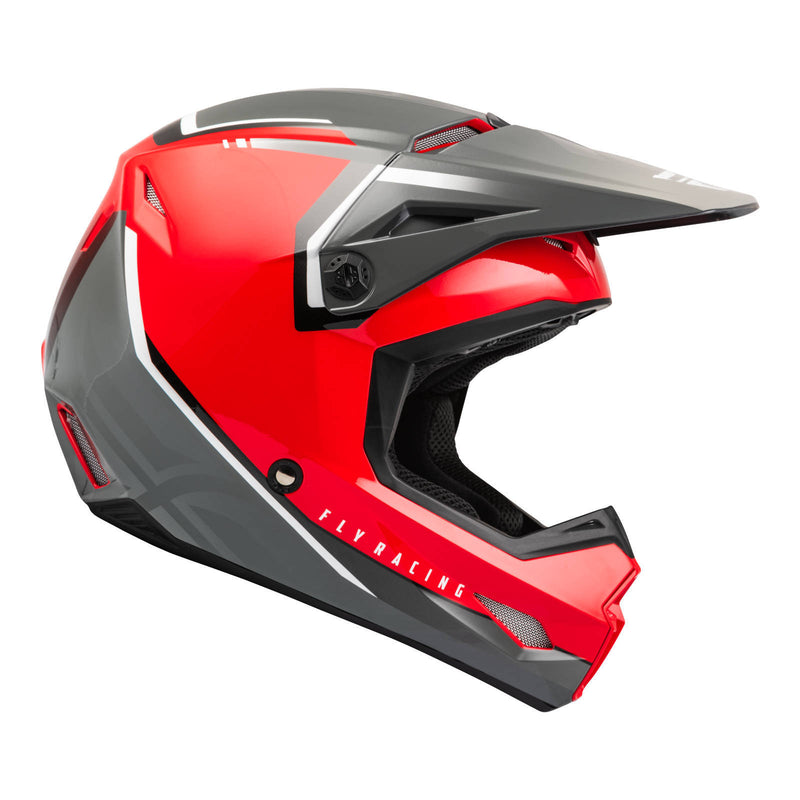 Load image into Gallery viewer, Fly Racing Kinetic Vision Helmet - Red / Grey
