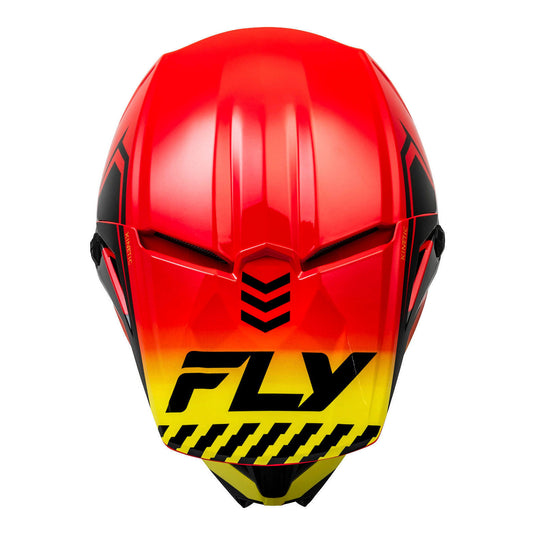 FLY Racing Kinetic Menace Helmet - Red / Black / Yellow