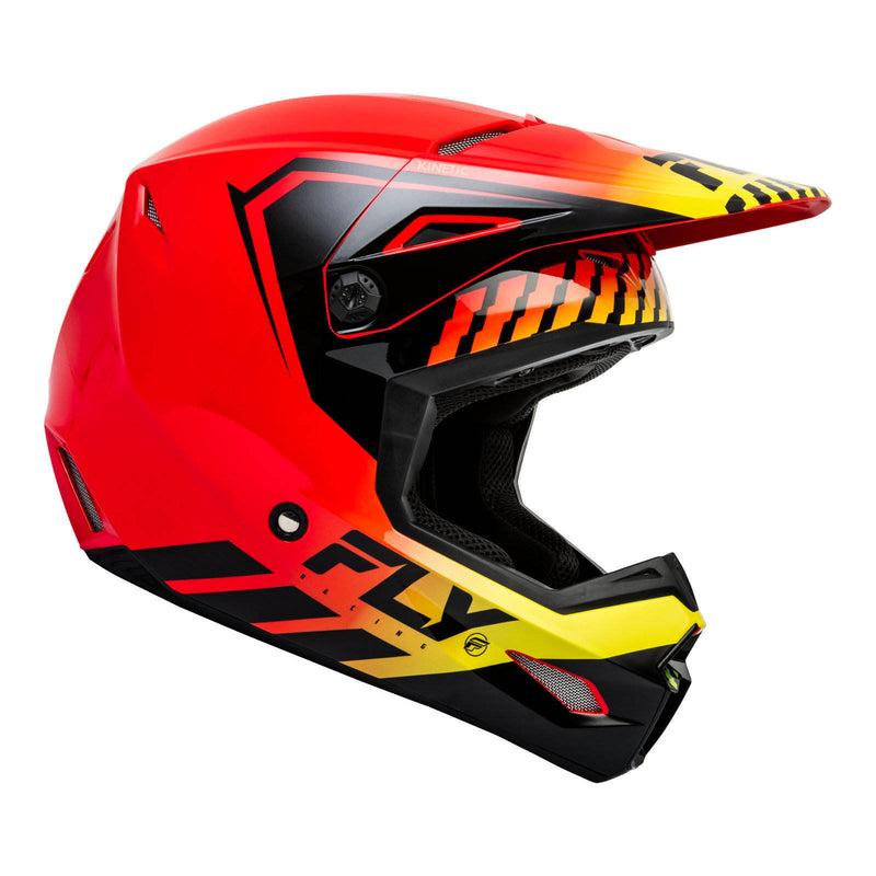 Load image into Gallery viewer, FLY Racing Kinetic Menace Helmet - Red / Black / Yellow
