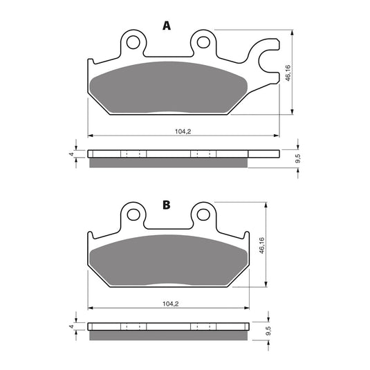 GOLDfren Brake Pads - K5 Off-Road Racing