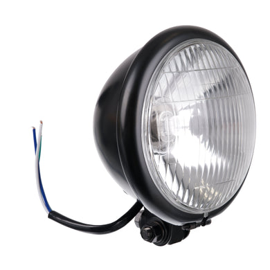 WHITES HEADLIGHT BATES 5 3/4 BTM MNT H4 60/55w BLK