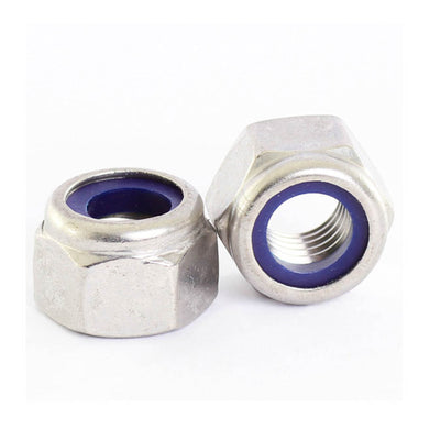 Whites Nut Nyloc - 8 x 1.25mm (50 Pack)