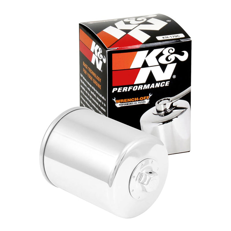 Load image into Gallery viewer, K&amp;N Oil Filter - Chrome (HF170)
