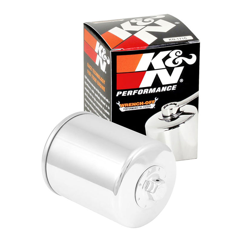 Load image into Gallery viewer, K&amp;N Oil Filter - Chrome (HF171)
