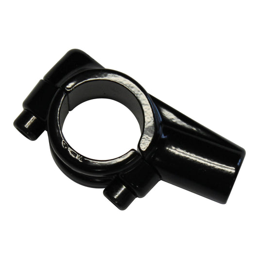 Whites Left Bracket 2-piece (Mirror Mount Only) - Black, for 10mm mirrors