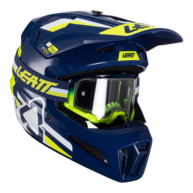 Load image into Gallery viewer, Leatt 2024 3.5 Helmet &amp; Goggle Kit - Blue

