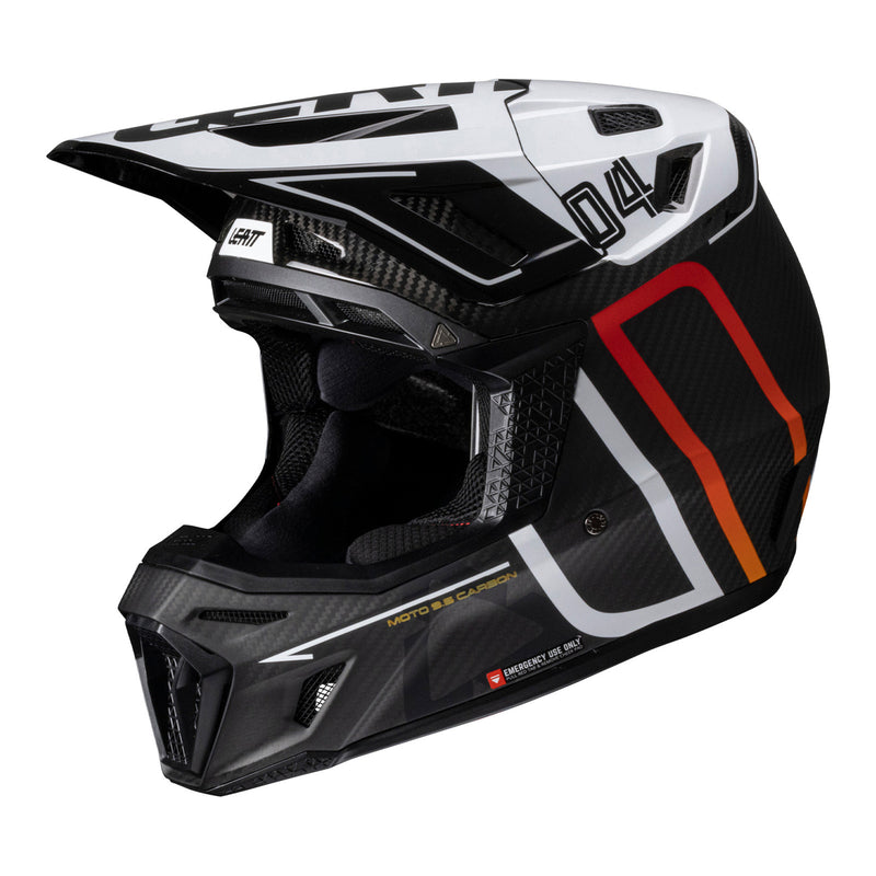 Load image into Gallery viewer, Leatt 2025 9.5 Helmet Kit - Carbon / White
