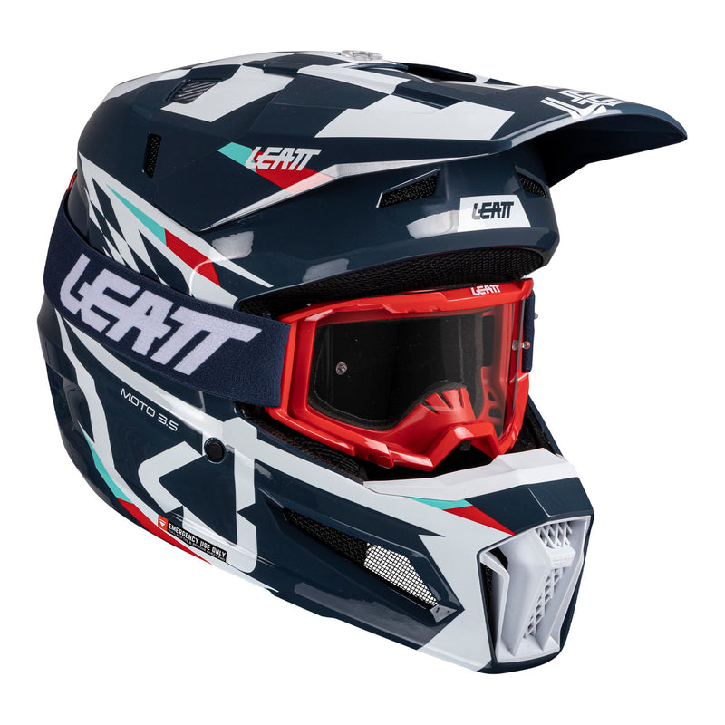 Load image into Gallery viewer, Leatt 2025 3.5 Helmet Kit - Blue
