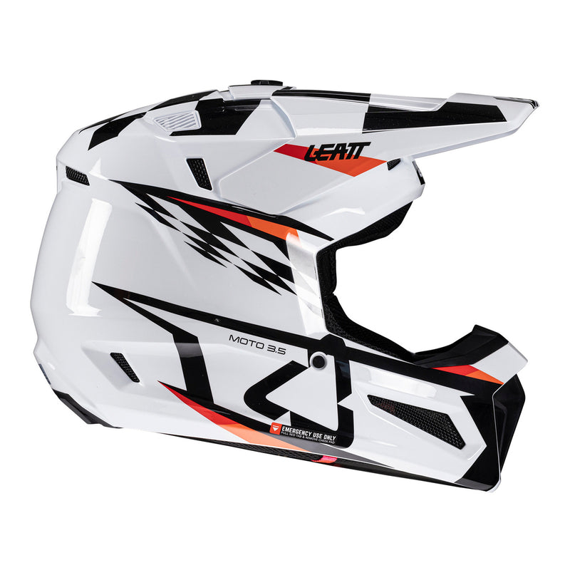 Load image into Gallery viewer, Leatt 2026 3.5 Junior Helmet Kit - White
