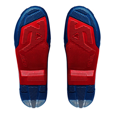 Leatt 4.5/5.5 Boot Outer Sole - Blue / Red [Pair]