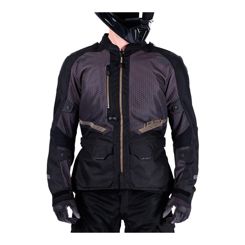 Load image into Gallery viewer, Leatt 5.5 ADV FlowTour Jacket - Stealth
