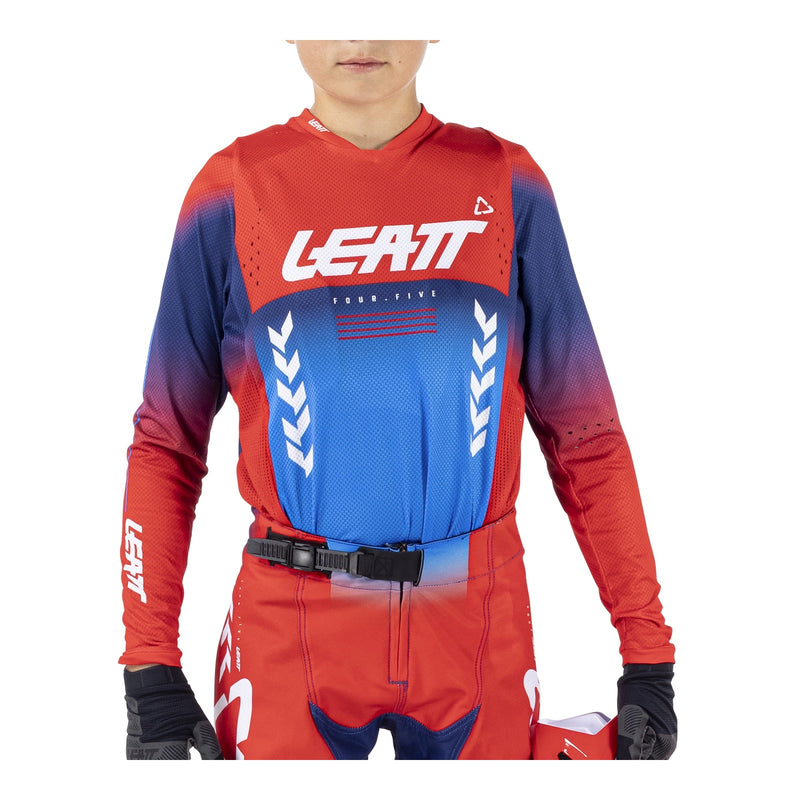 Load image into Gallery viewer, Leatt 2026 4.5 Junior Jersey - Royal Blue / Red
