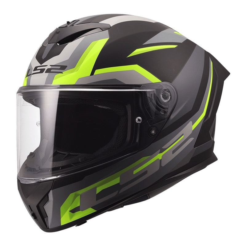 Load image into Gallery viewer, LS2 FF820 Rapid III Hyper Helmet - Black / Hi-Vis Yellow

