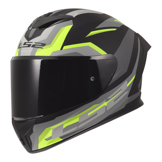 LS2 FF820 Rapid III Hyper Helmet - Black / Hi-Vis Yellow